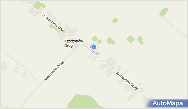 Krzczonów Drugi, Krzczonów Drugi, mapa Krzczonów Drugi