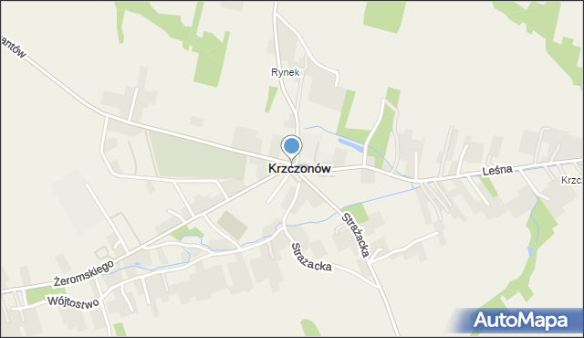 Krzczonów powiat lubelski, Krzczonów, mapa Krzczonów powiat lubelski