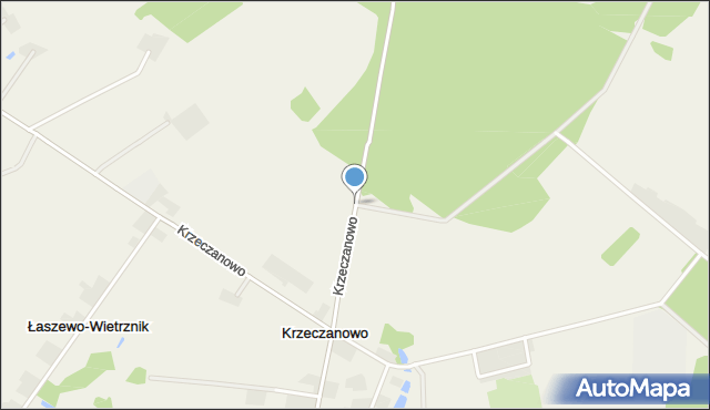 Krzeczanowo, Krzeczanowo, mapa Krzeczanowo