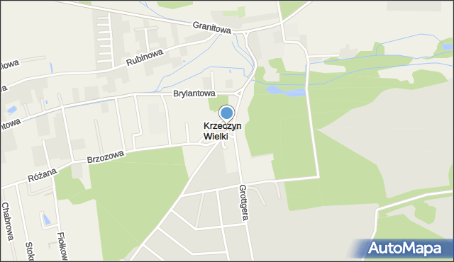 Krzeczyn Wielki, Krzeczyn Wielki, mapa Krzeczyn Wielki