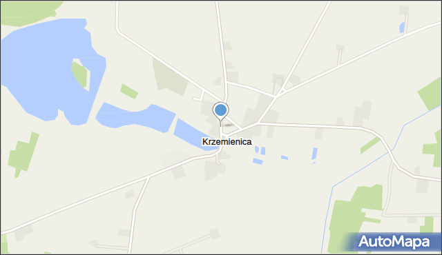 Krzemienica gmina Czerniewice, Krzemienica, mapa Krzemienica gmina Czerniewice