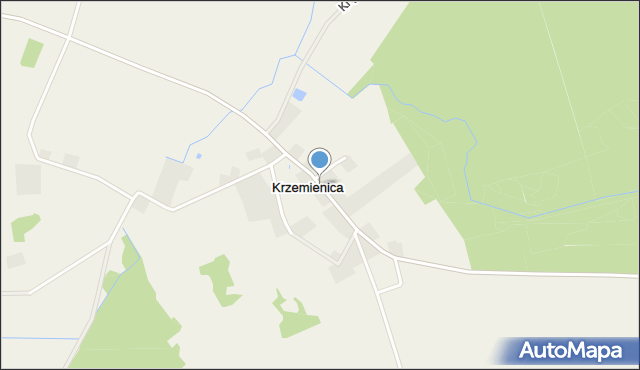 Krzemienica gmina Słupsk, Krzemienica, mapa Krzemienica gmina Słupsk