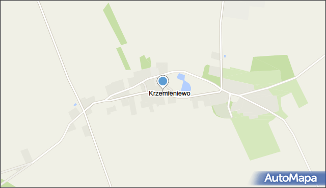 Krzemieniewo gmina Czarne, Krzemieniewo, mapa Krzemieniewo gmina Czarne