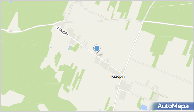 Krzepin, Krzepin, mapa Krzepin