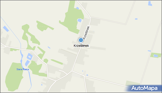 Krześlinek, Krześlinek, mapa Krześlinek