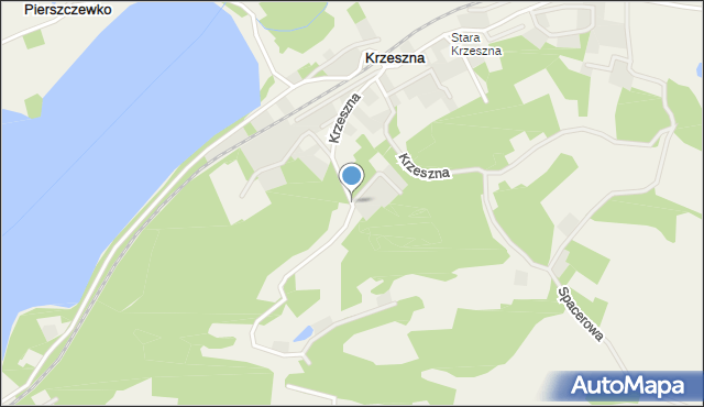 Krzeszna, Krzeszna, mapa Krzeszna