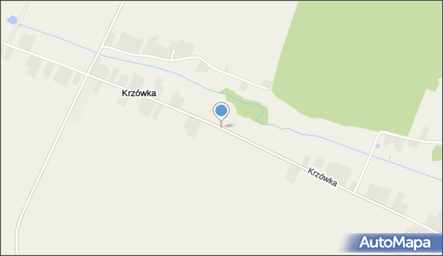 Krzówka, Krzówka, mapa Krzówka