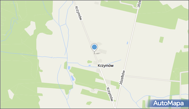 Krzymów gmina Szczawin Kościelny, Krzymów, mapa Krzymów gmina Szczawin Kościelny