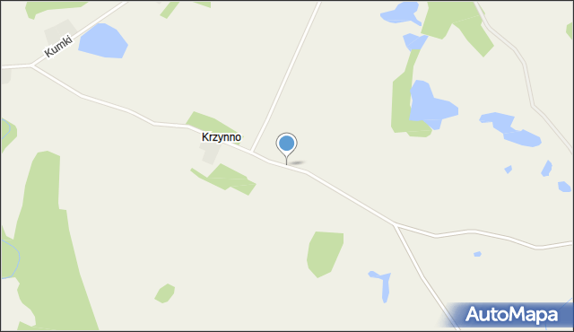 Krzynno, Krzynno, mapa Krzynno