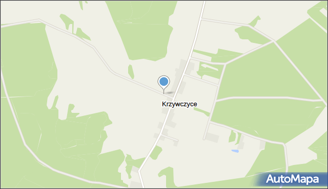Krzywczyce, Krzywczyce, mapa Krzywczyce