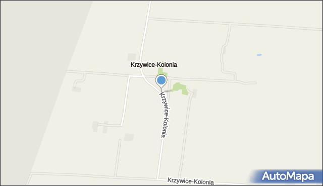 Krzywice-Kolonia, Krzywice-Kolonia, mapa Krzywice-Kolonia