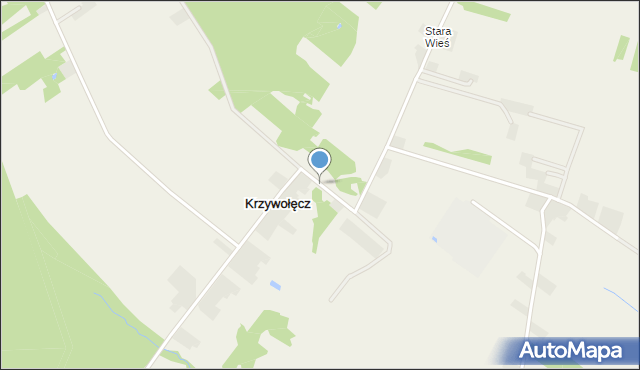 Krzywołęcz, Krzywołęcz, mapa Krzywołęcz