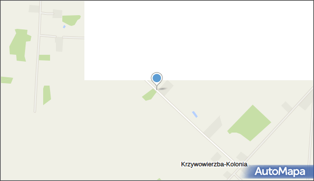 Krzywowierzba-Kolonia, Krzywowierzba-Kolonia, mapa Krzywowierzba-Kolonia