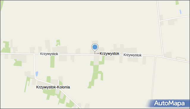 Krzywystok, Krzywystok, mapa Krzywystok