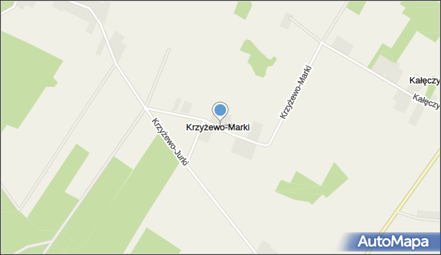 Krzyżewo-Marki, Krzyżewo-Marki, mapa Krzyżewo-Marki