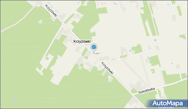 Krzyżówki gmina Koźminek, Krzyżówki, mapa Krzyżówki gmina Koźminek