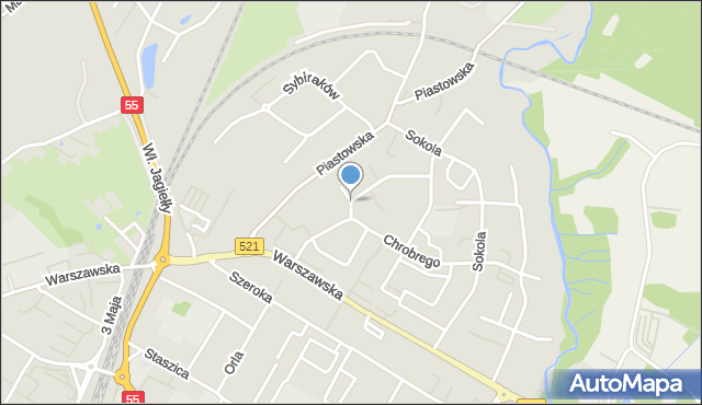 Kwidzyn, Króla Władysława Łokietka, mapa Kwidzyn