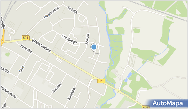 Kwidzyn, Królowej Jadwigi, mapa Kwidzyn