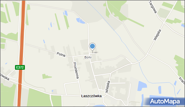 Łaszczówka, Krótka, mapa Łaszczówka