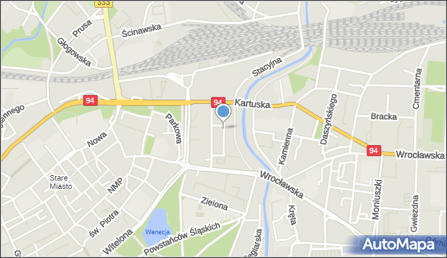 Legnica, Króla Bolesława Chrobrego, mapa Legnicy