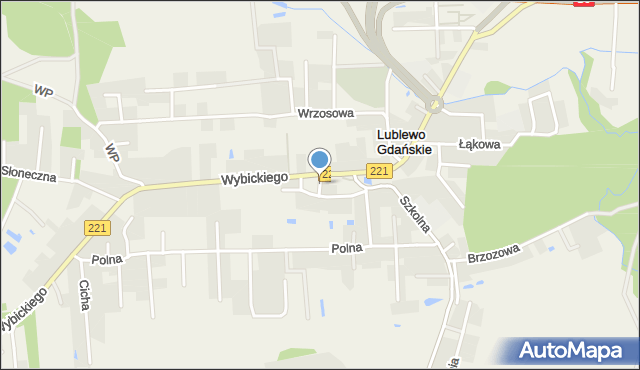 Lublewo Gdańskie, Krótka, mapa Lublewo Gdańskie