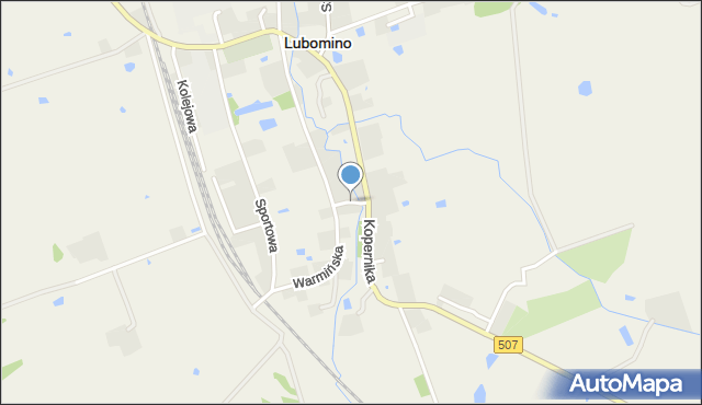 Lubomino, Krótka, mapa Lubomino