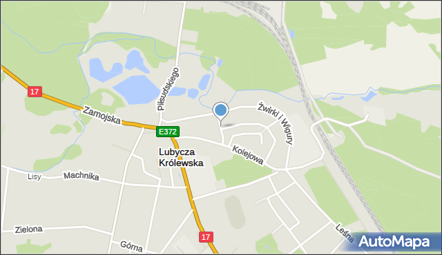 Lubycza Królewska, Krótka, mapa Lubycza Królewska