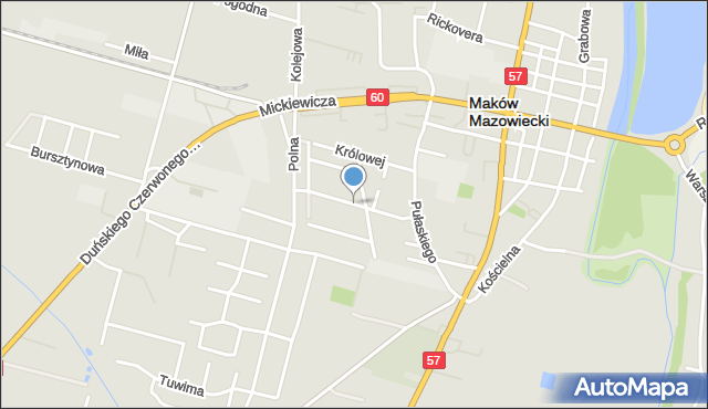 Maków Mazowiecki, Króla Bolesława Chrobrego, mapa Maków Mazowiecki