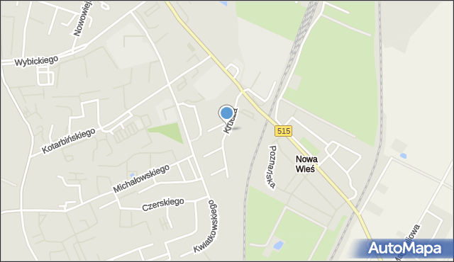 Malbork, Krucza, mapa Malborka