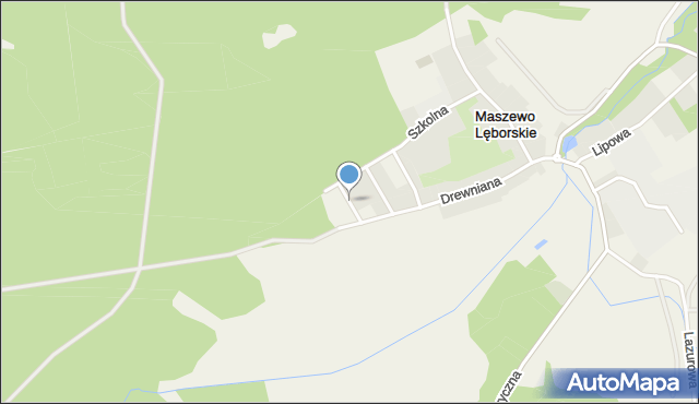 Maszewo Lęborskie, Krótka, mapa Maszewo Lęborskie