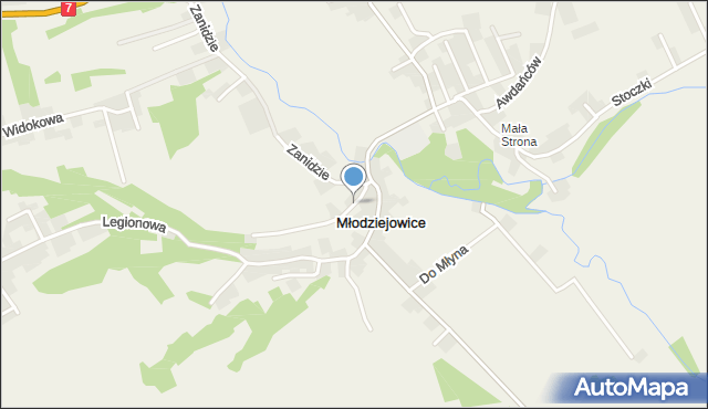 Młodziejowice gmina Michałowice, Krzemieniec, mapa Młodziejowice gmina Michałowice