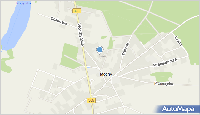 Mochy, Krótka, mapa Mochy