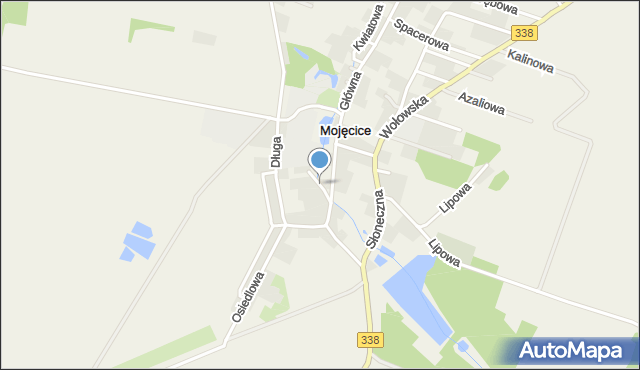 Mojęcice, Krótka, mapa Mojęcice