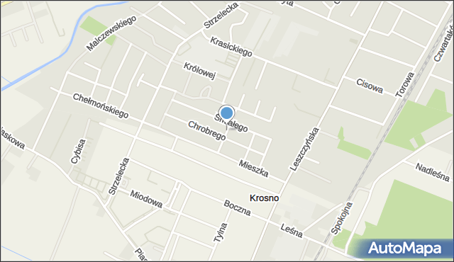 Mosina powiat poznański, Króla Kazimierza Wielkiego, mapa Mosina powiat poznański
