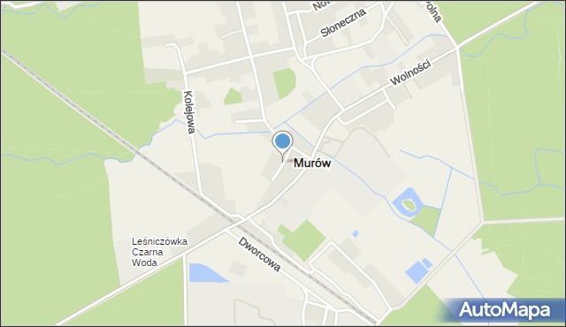 Murów, Krótka, mapa Murów