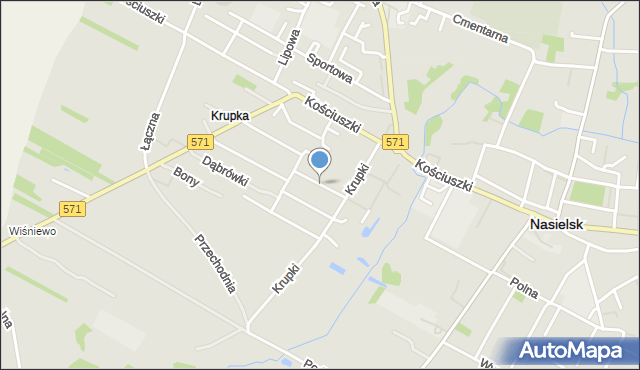 Nasielsk, Króla Bolesława Chrobrego, mapa Nasielsk