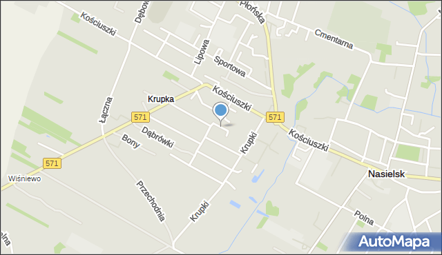 Nasielsk, Króla Władysława Łokietka, mapa Nasielsk