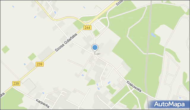 Niwy gmina Osielsko, Krakowska, mapa Niwy gmina Osielsko