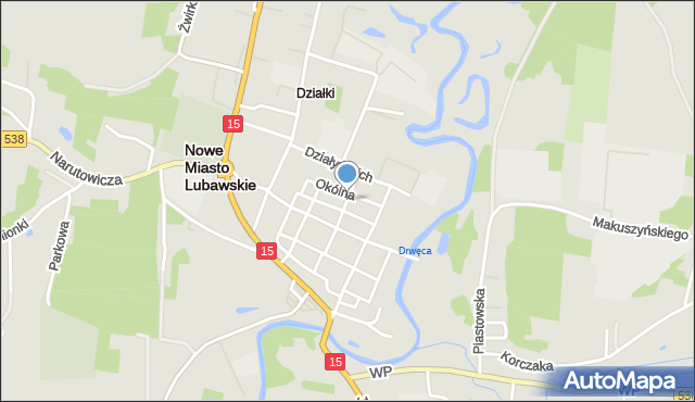 Nowe Miasto Lubawskie, Króla Kazimierza Wielkiego, mapa Nowe Miasto Lubawskie