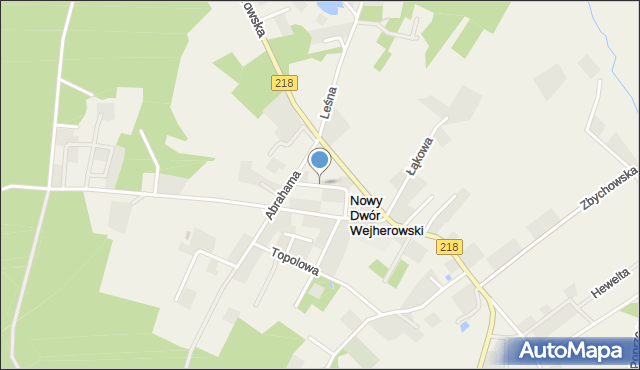 Nowy Dwór Wejherowski, Króleka Franciszka, mapa Nowy Dwór Wejherowski