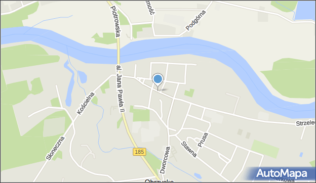 Obrzycko, Kruppika, mapa Obrzycko