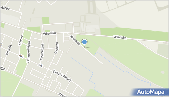 Oleśnica, Kresowa, mapa Oleśnica