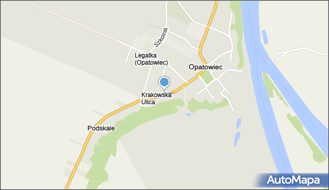 Opatowiec powiat kazimierski, Krakowska, mapa Opatowiec powiat kazimierski