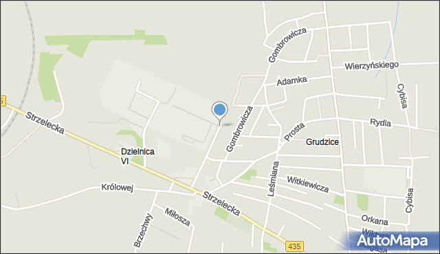 Opole, Kremsera Fryderyka, mapa Opola