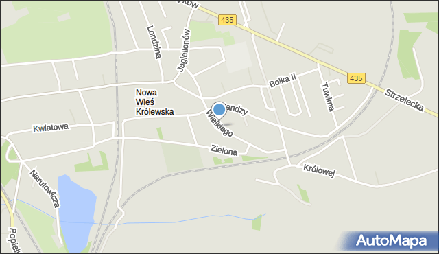 Opole, Króla Kazimierza Wielkiego, mapa Opola