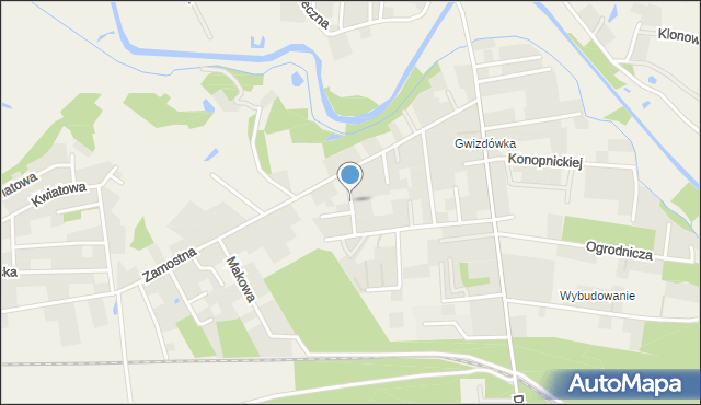 Orle gmina Wejherowo, Krótka, mapa Orle gmina Wejherowo