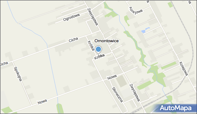 Ornontowice, Krótka, mapa Ornontowice