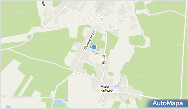 Osieczna powiat starogardzki, Kraszewskiego Józefa Ignacego, mapa Osieczna powiat starogardzki