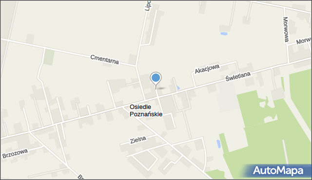 Osiedle Poznańskie, Krótka, mapa Osiedle Poznańskie