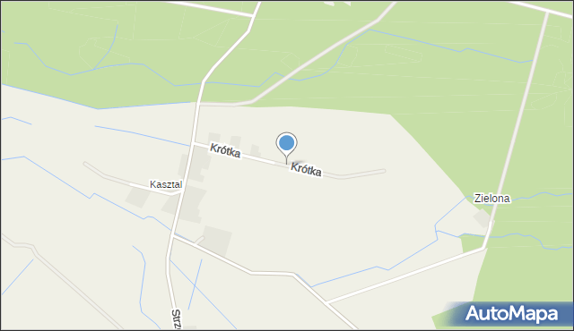 Osiek gmina Strzelce Opolskie, Krótka, mapa Osiek gmina Strzelce Opolskie